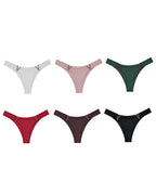 V-Hardware Thong - Sexy Metal Accent Minimal Coverage Panties