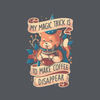 Magic Trick Cat – Cat Graphic T-Shirt design artwork for charcoal graphic T-shirt