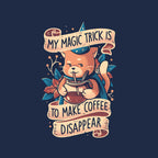 Magic Trick Cat – Cat Graphic T-Shirt design artwork for navy graphic T-shirt