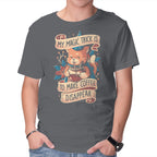 Magic Trick Cat – Cat Graphic T-Shirt in charcoal, product display