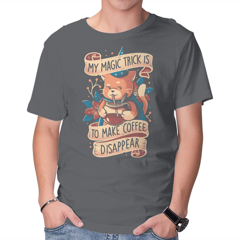 Magic Trick Cat – Cat Graphic T-Shirt in charcoal, product display