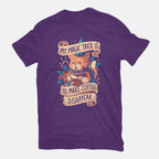 Magic Trick Cat – Cat Graphic T-Shirt in purple, flat-lay product view