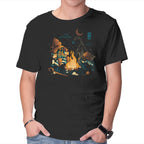 Magic Camp – Cat Graphic T-Shirt in black, product display