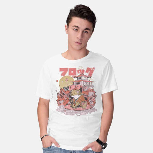 Frog The Fisher – Animal Graphic T-Shirt