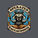 Raccoon Supremacy – Sci-Fi Graphic T-Shirt design artwork for charcoal graphic T-shirt