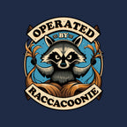 Raccoon Supremacy – Sci-Fi Graphic T-Shirt design artwork for navy graphic T-shirt