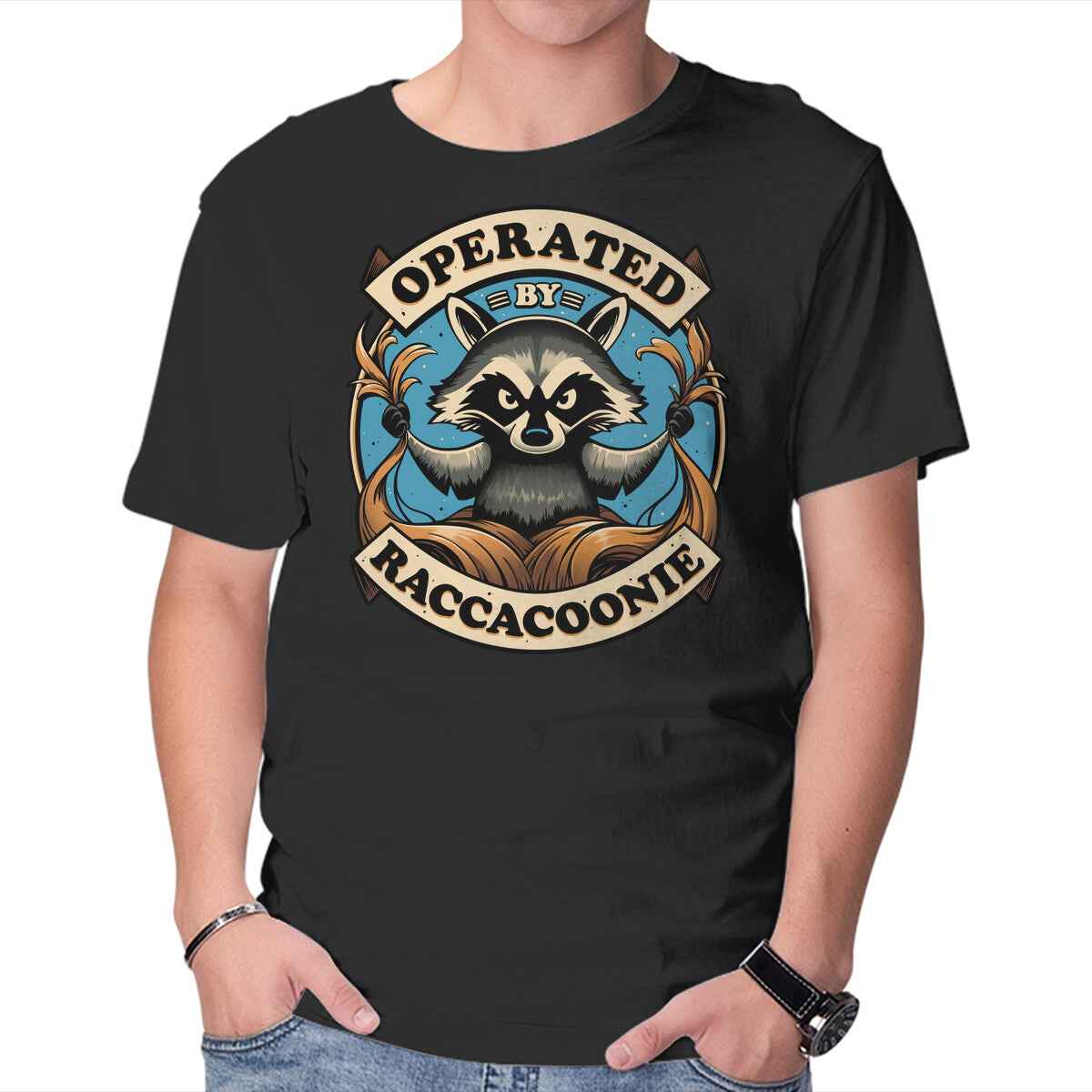 Raccoon Supremacy – Sci-Fi Graphic T-Shirt