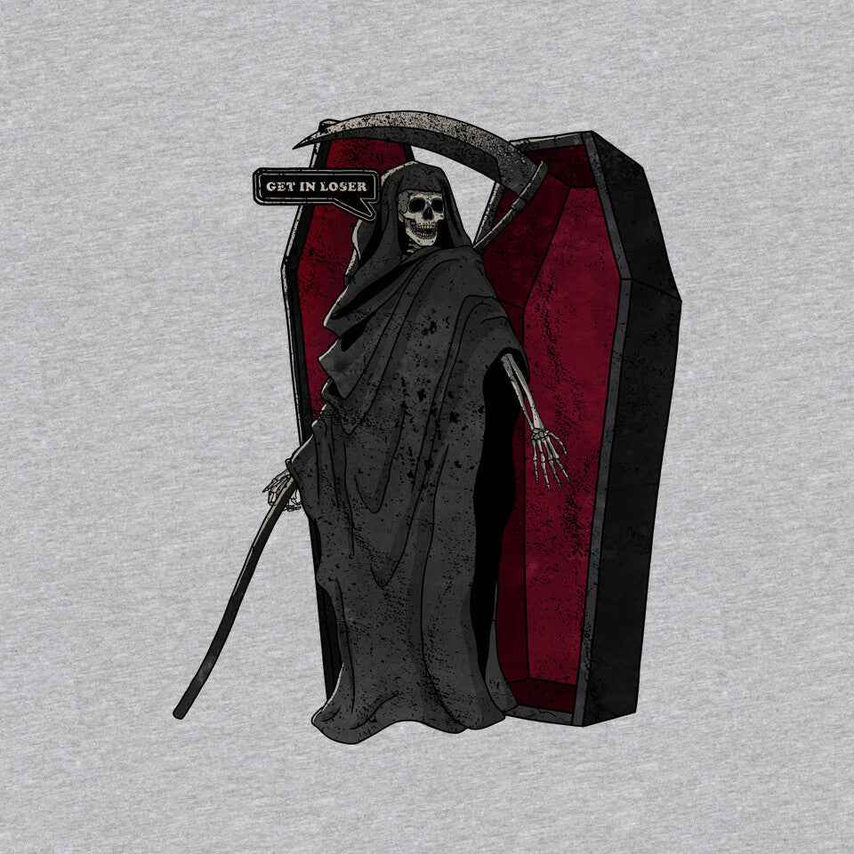 Death Beckons You To Get In – Halloween Graphic T-Shirt