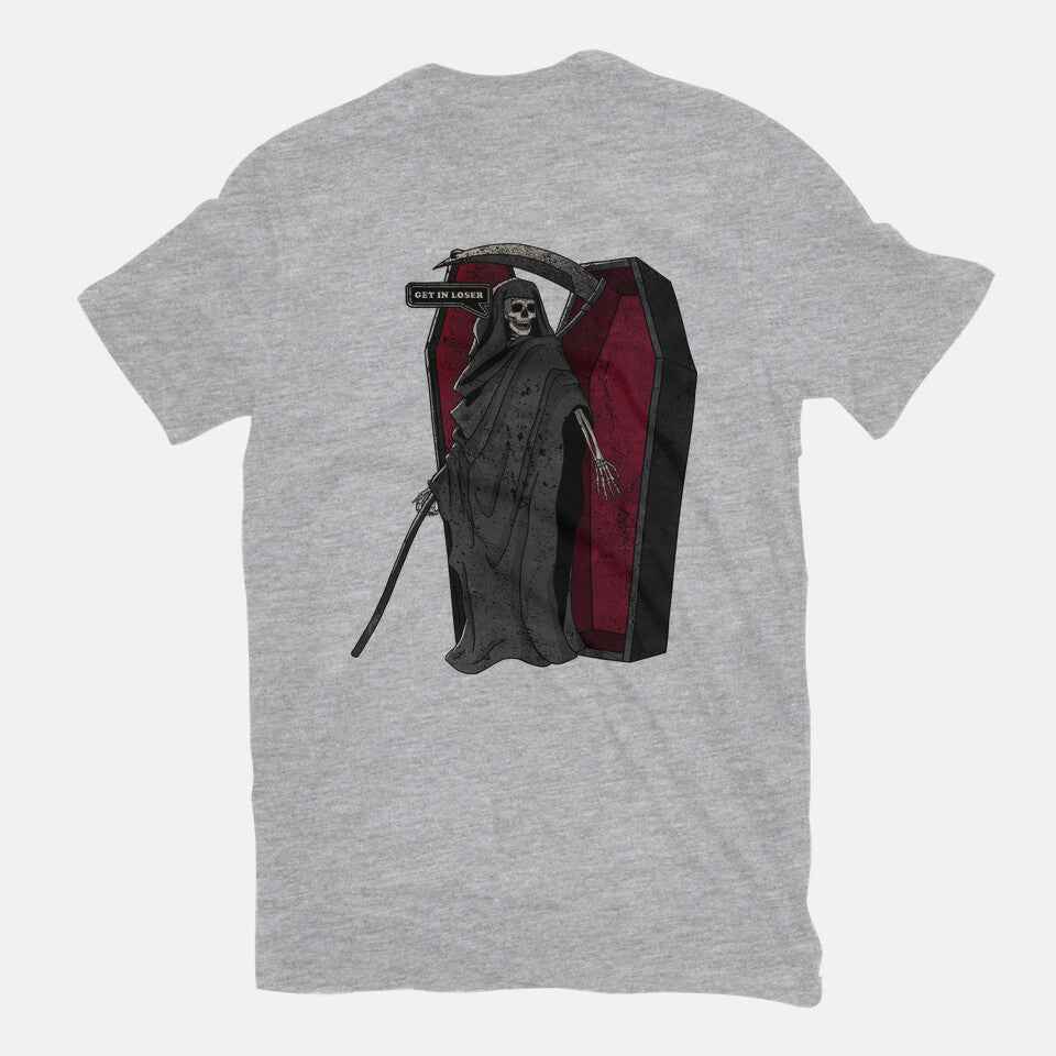 Death Beckons You To Get In – Halloween Graphic T-Shirt