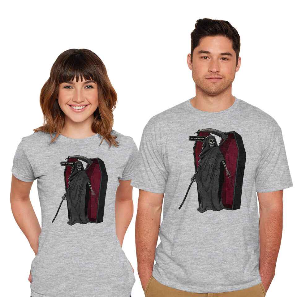Death Beckons You To Get In – Halloween Graphic T-Shirt