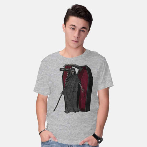 Death Beckons You To Get In – Halloween Graphic T-Shirt