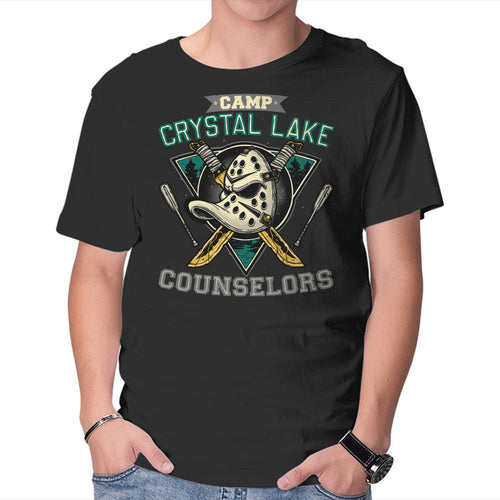 Camp Counselors – Movie Graphic T-Shirt in black, product display