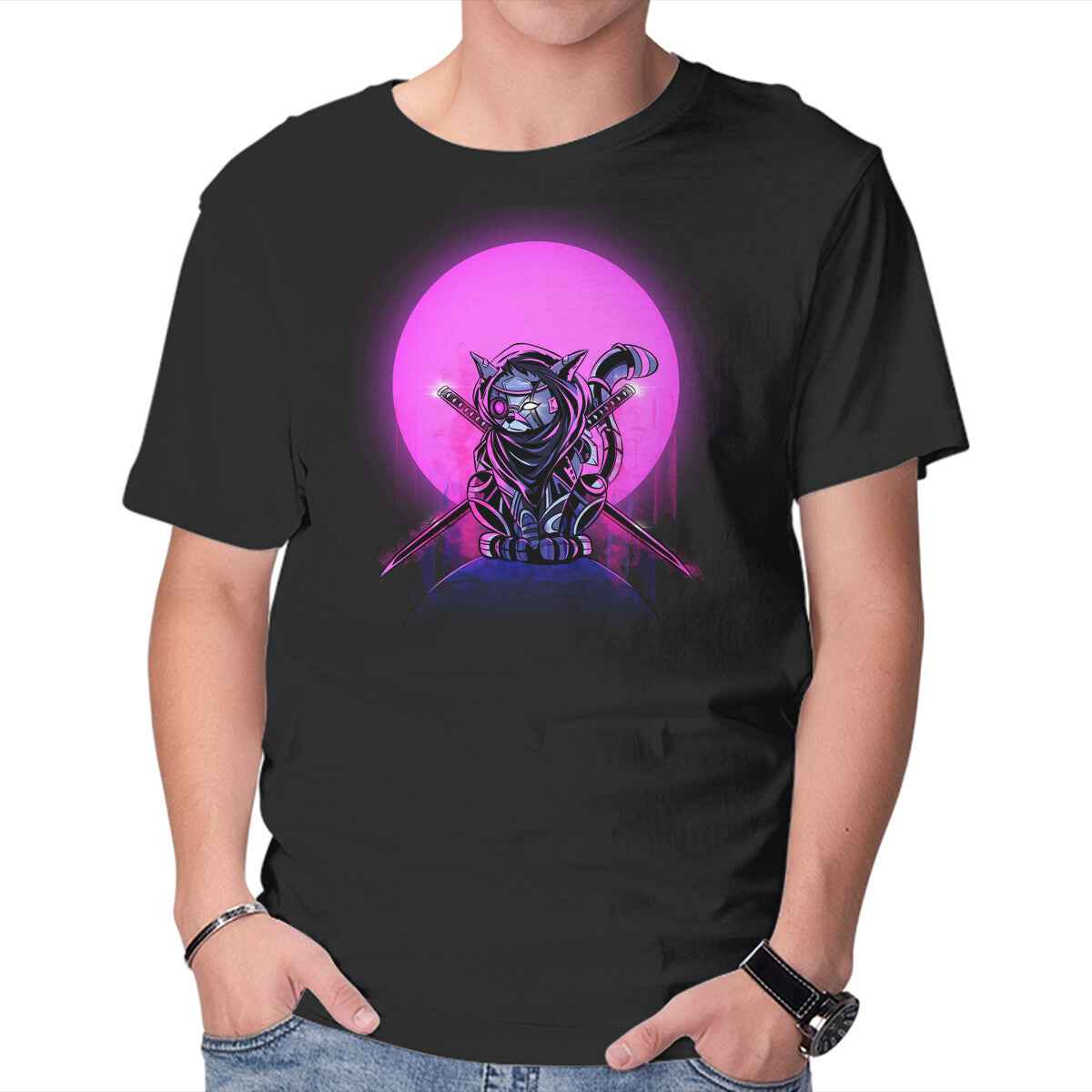 Cybercat – Cat Graphic T-Shirt