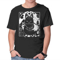 Fox Lantern – Animal Graphic T-Shirt in black, product display