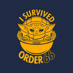 Survivor – Sci-Fi Graphic T-Shirt design artwork for navy graphic T-shirt