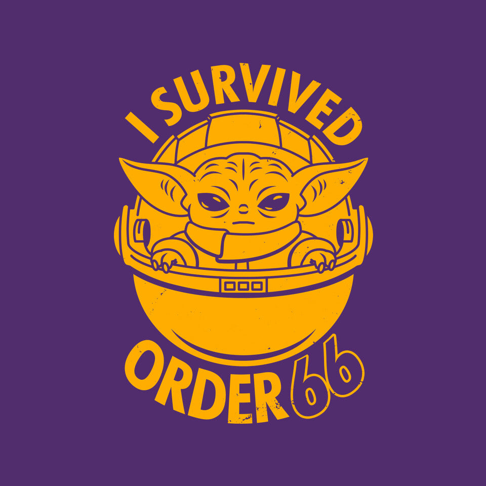 Survivor – Sci-Fi Graphic T-Shirt design artwork for purple graphic T-shirt