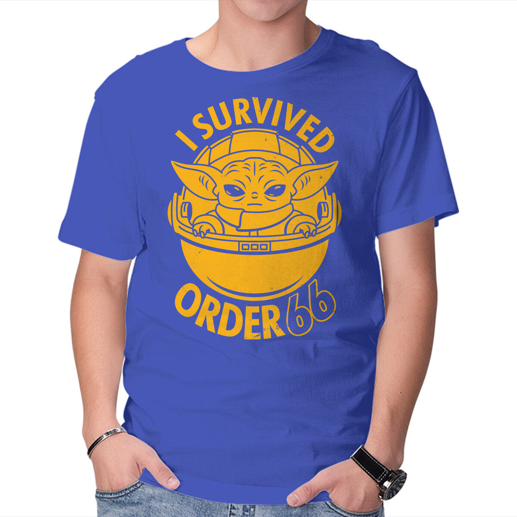 Survivor – Sci-Fi Graphic T-Shirt in royal blue, product display