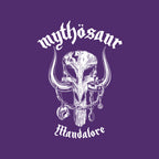 Mythosaur – Sci-Fi Graphic T-Shirt design artwork for purple graphic T-shirt