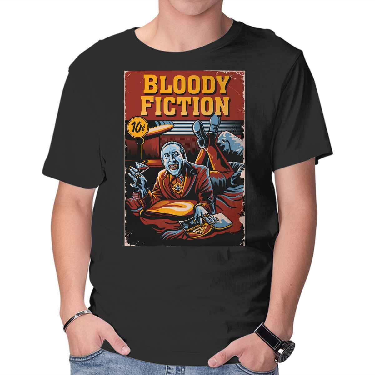 Bloody Fiction – Horror Graphic T-Shirt
