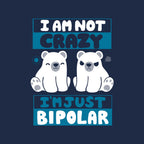 Bipolar – Animal Graphic T-Shirt design artwork for navy graphic T-shirt
