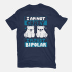 Bipolar – Animal Graphic T-Shirt in navy, flat-lay product view