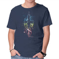 Serenity Space Ship – Sci-Fi Graphic T-Shirt in navy, product display