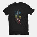 Serenity Space Ship – Sci-Fi Graphic T-Shirt in black, flat-lay product view