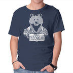 Escobear – Horror Graphic T-Shirt in navy, product display
