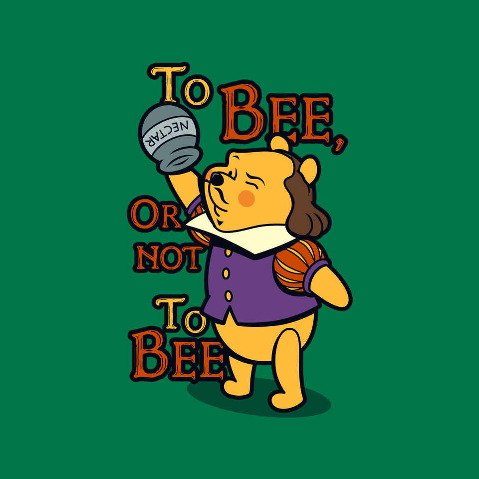 To Bee – Funny Graphic T-Shirt design artwork for green graphic T-shirt