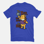 To Bee – Funny Graphic T-Shirt in royal blue, flat-lay product view
