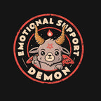 Emotional Support Demon – Horror Graphic T-Shirt