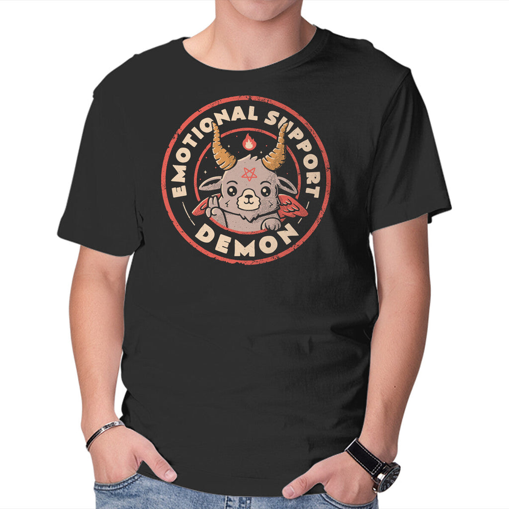 Emotional Support Demon – Horror Graphic T-Shirt in black, product display