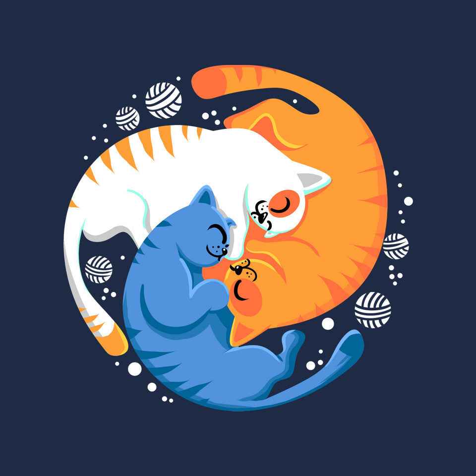 Purrfect Circle – Cat Graphic T-Shirt