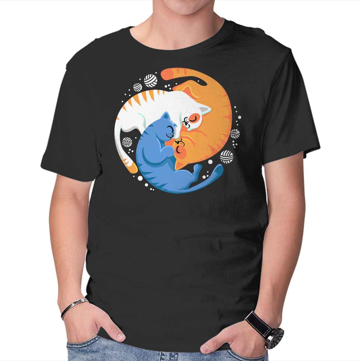 Purrfect Circle – Cat Graphic T-Shirt