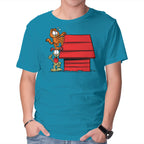 A Great Team – Cat Graphic T-Shirt in turquoise, product display