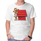 A Great Team – Cat Graphic T-Shirt in white, product display