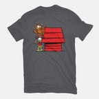 A Great Team – Cat Graphic T-Shirt in charcoal, flat-lay product view