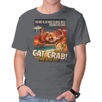The Giant Cat Crab – Cat Graphic T-Shirt in charcoal, product display