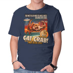 The Giant Cat Crab – Cat Graphic T-Shirt in navy, product display