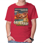 The Giant Cat Crab – Cat Graphic T-Shirt in red, product display