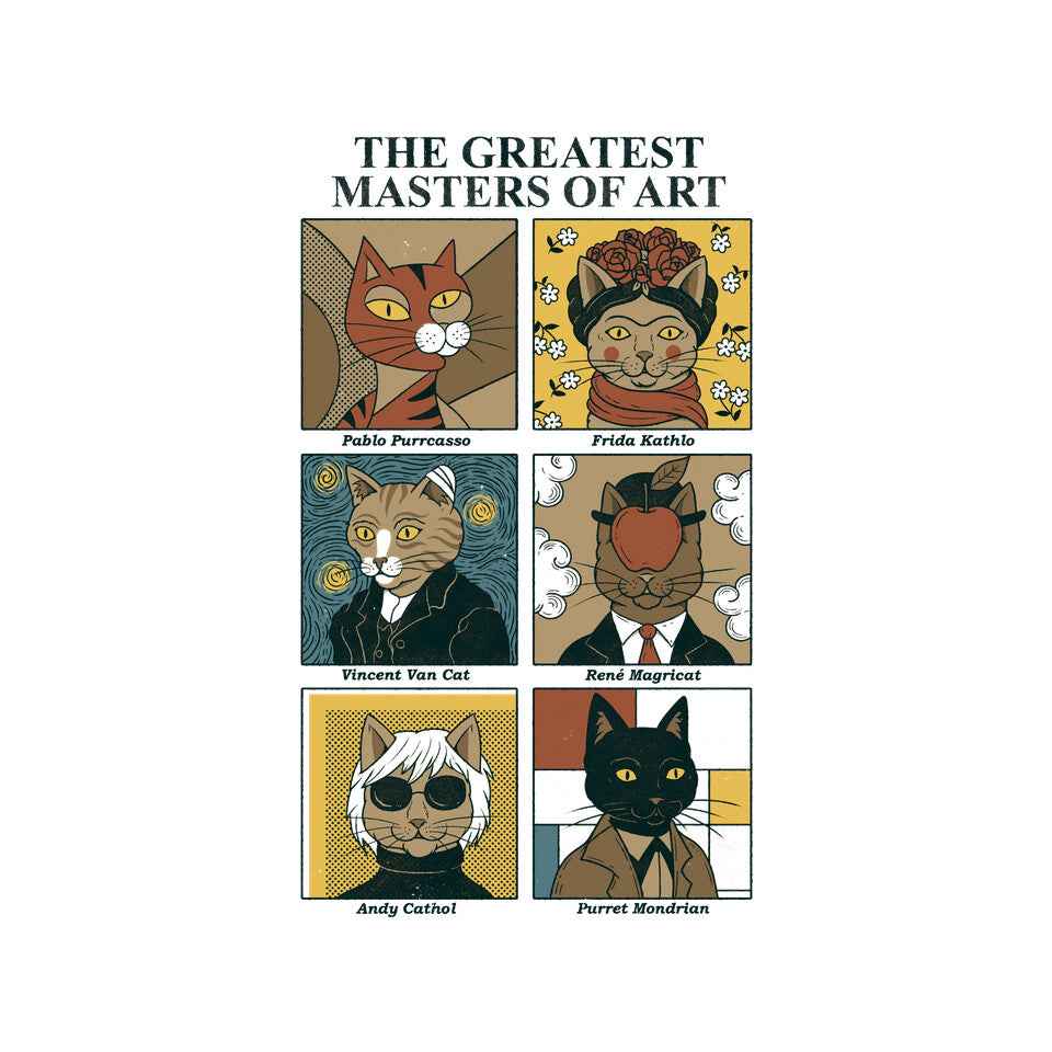 Masters Of Art – Cat Graphic T-Shirt
