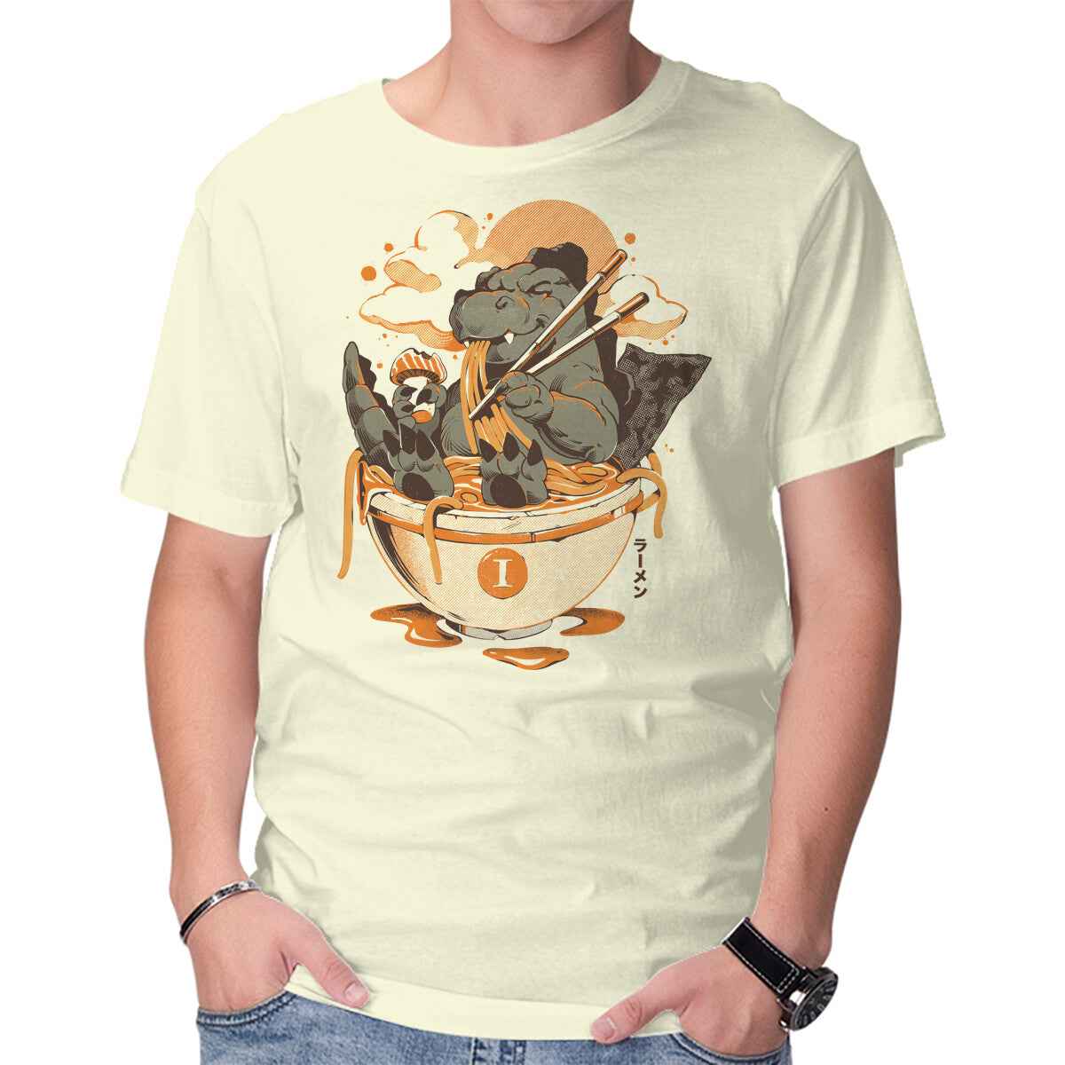 Monster's Ramen Bowl Graphic T-Shirt