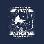 My Personality – Funny Graphic T-Shirt design artwork for navy graphic T-shirt
