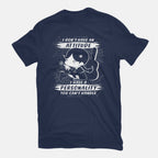 My Personality – Funny Graphic T-Shirt in navy, flat-lay product view