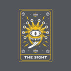 The Sight Tarot Card Graphic T-Shirt design artwork for charcoal graphic T-shirt