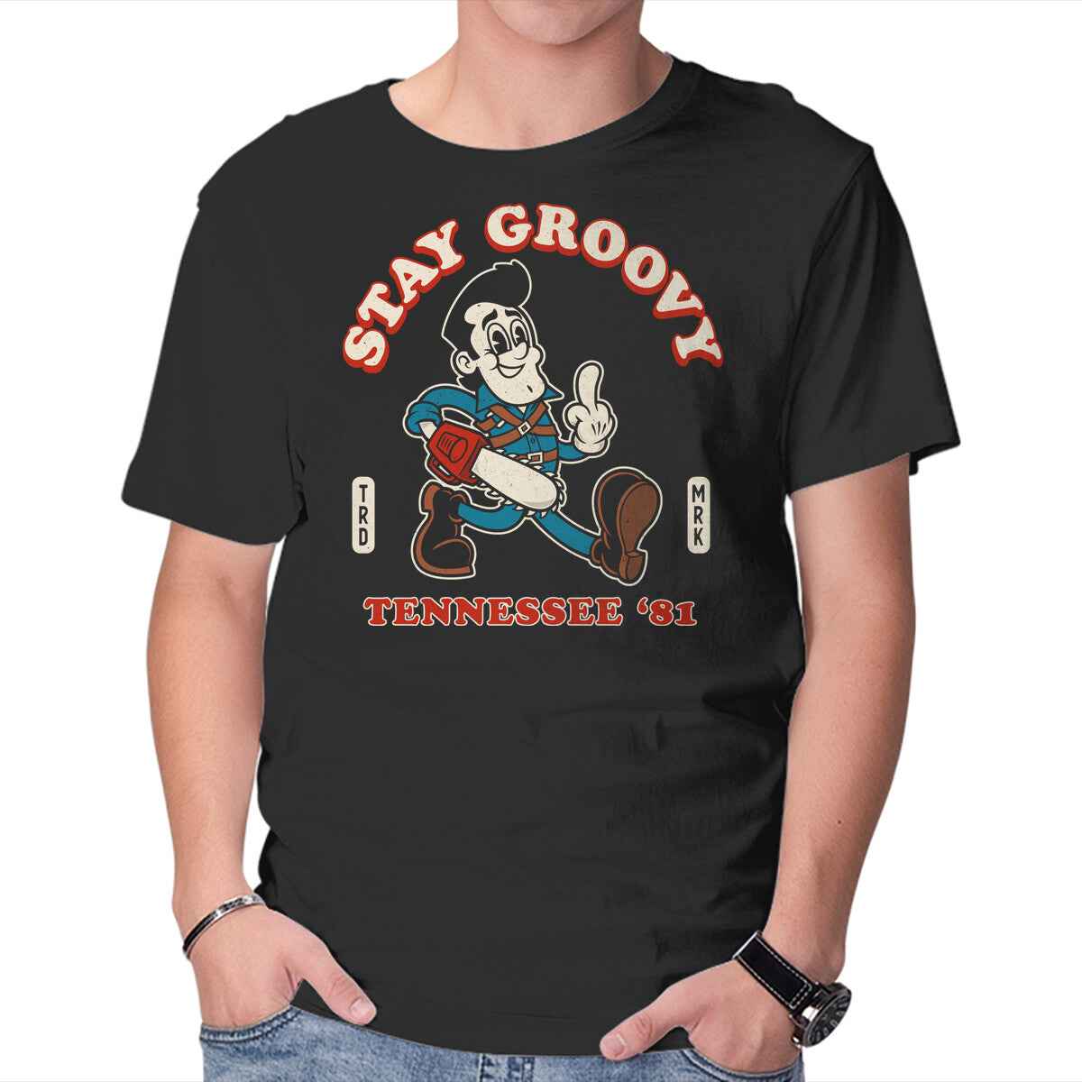 Vintage Stay Groovy Graphic T-Shirt