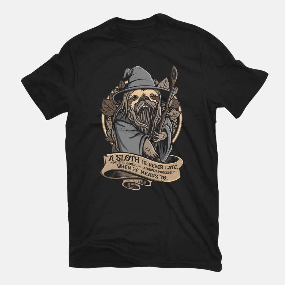 Sloth The Grey – Animal Graphic T-Shirt