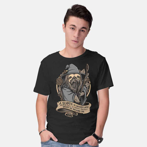 Sloth The Grey – Animal Graphic T-Shirt