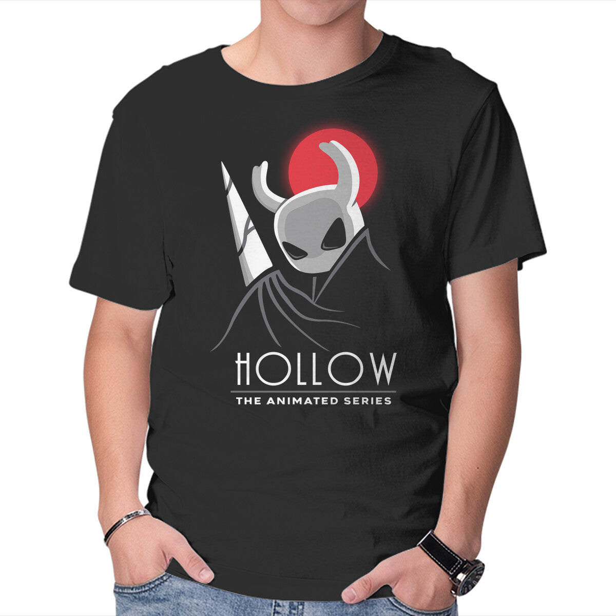 Hollow The Animated Series Graphic T-Shirt in black, product display