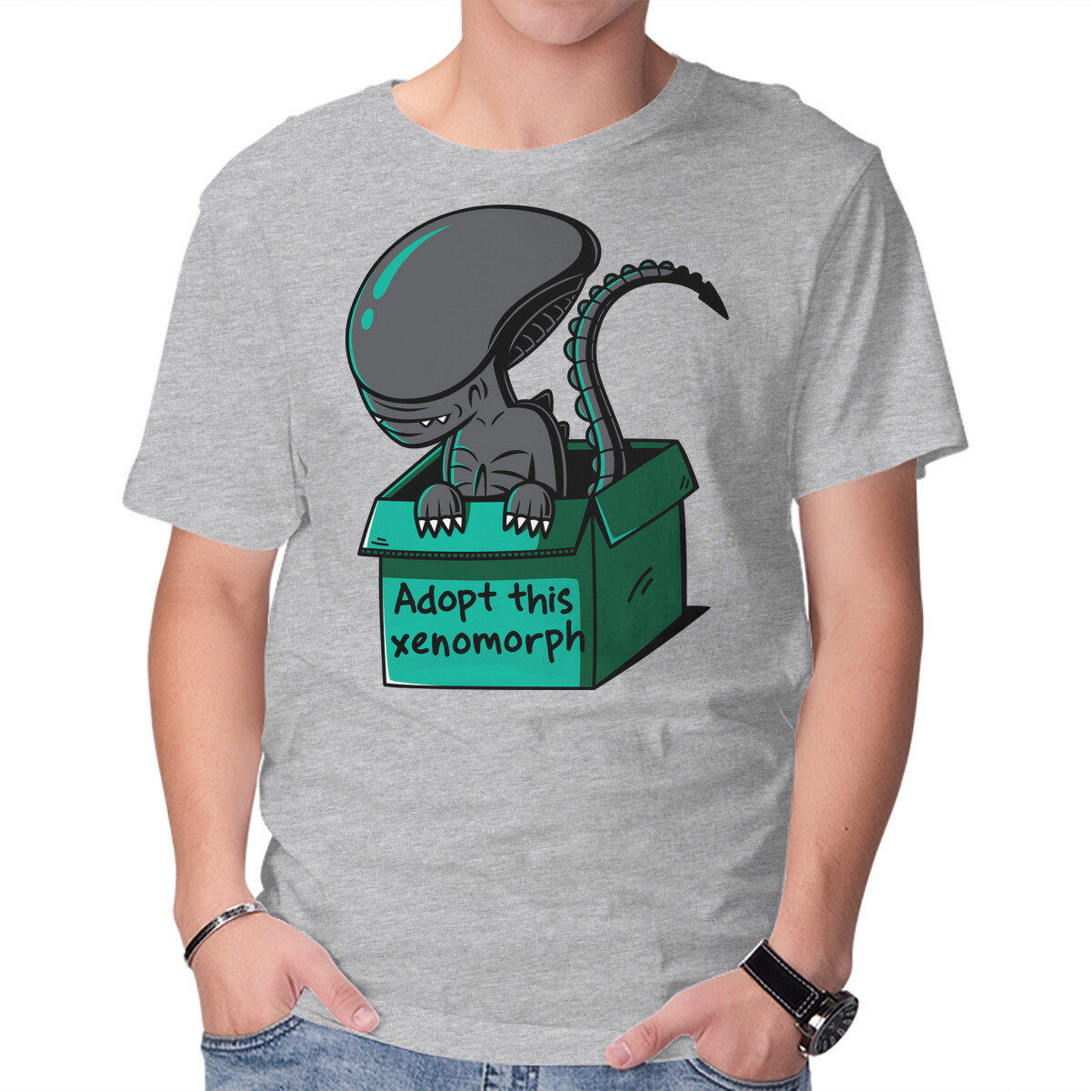 Adopt This Xenomorph – Sci-Fi Graphic T-Shirt